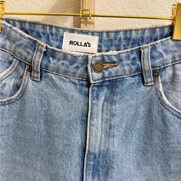 ROLLA'S Dusters High Rise Slim Jeans Blue Size 26 - Picture 4 of 14